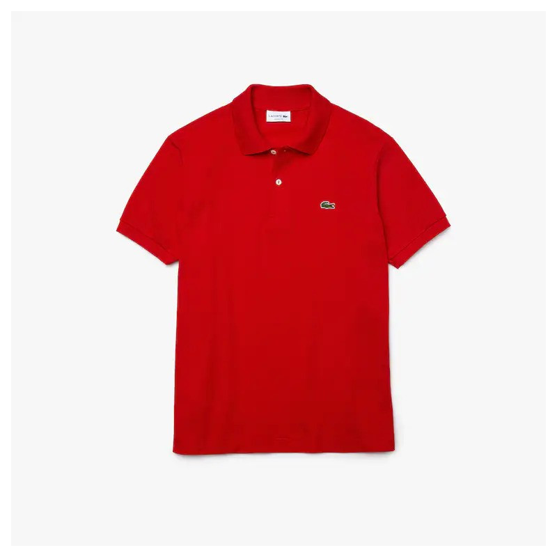 Lacoste Polo L.12.12 di taglio classico in petit piqué Rosso