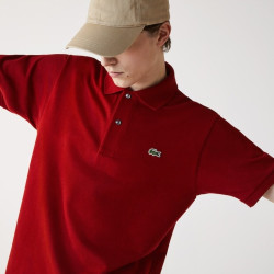 Lacoste Polo L.12.12 di taglio classico in petit piqué Bordeaux