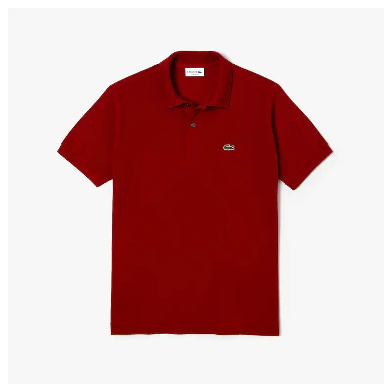 Lacoste Polo L.12.12 di taglio classico in petit piqué Bordeaux