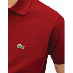 Lacoste Polo L.12.12 di taglio classico in petit piqué Bordeaux