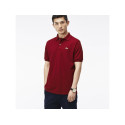 Lacoste Polo L.12.12 di taglio classico in petit piqué Bordeaux