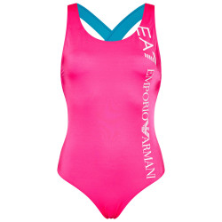 EA7  Bikini Donna Intero  con logo 911140  Pink Fluo