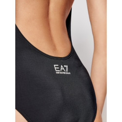 EA7  Bikini Donna Intero  con logo 911140  Nero/Pink Fluo