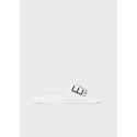 EA7 Ciabatte slider con maxi-logo XCP001 Bianco