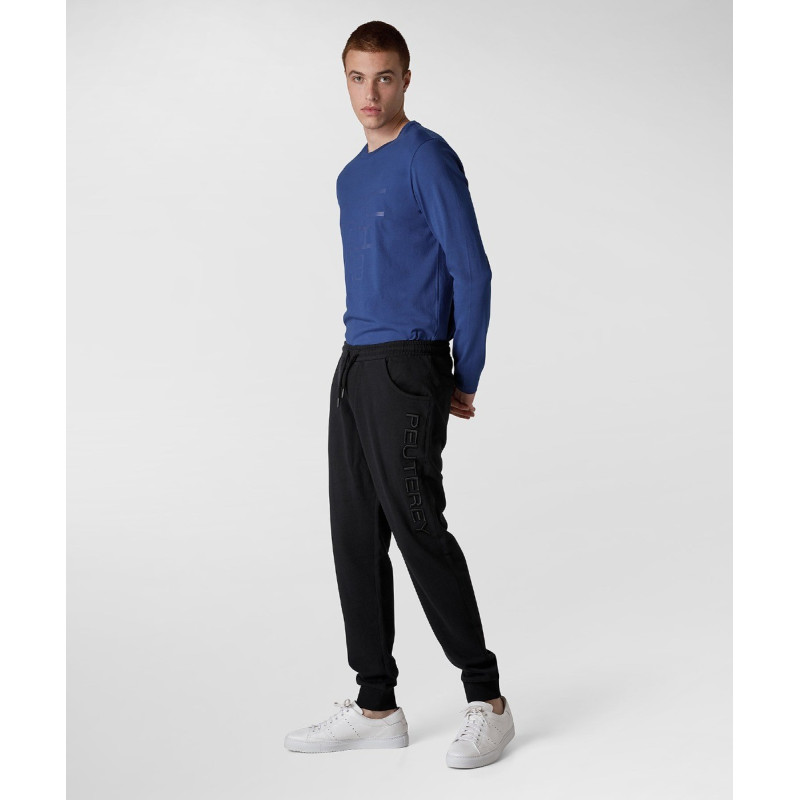 PEUTEREY SWEATPANTS  DISCUS MAN BLACK