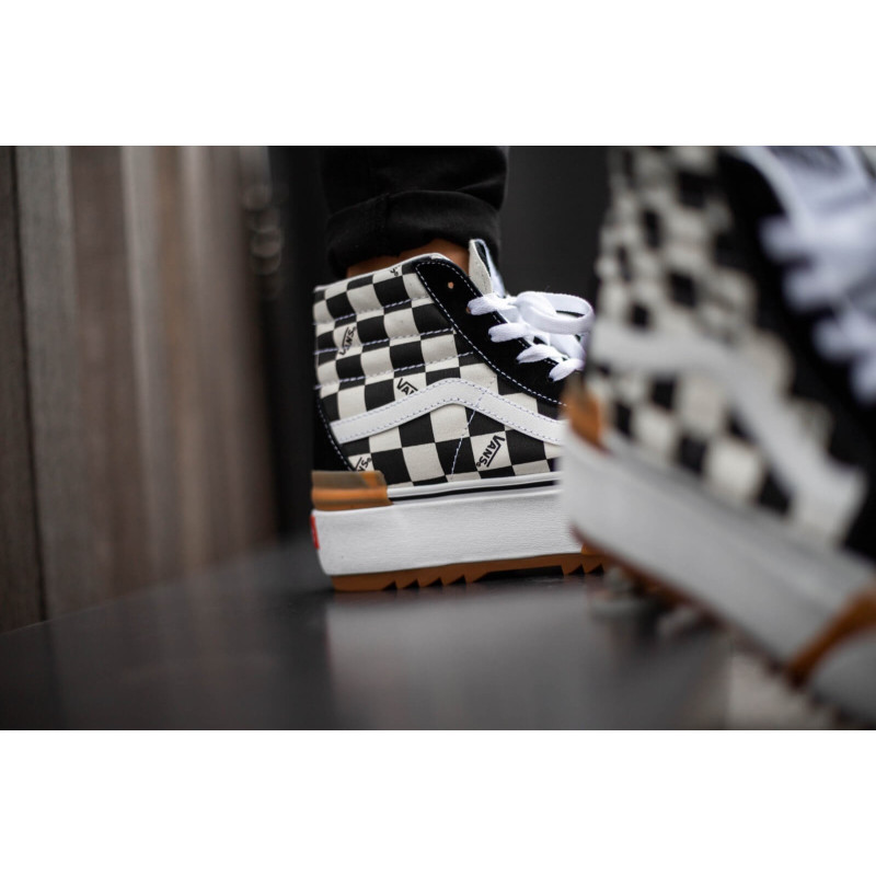 Vans  Checkerboard Sk8-Hi Stacked - Multi/True White