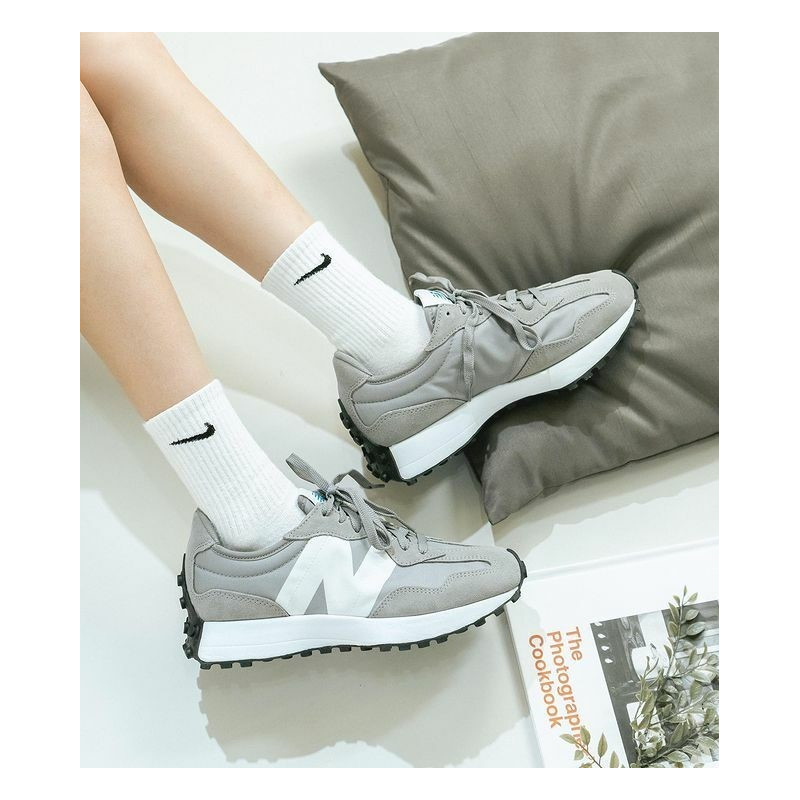 New Balance Shoes 327 Grigio-Bianco