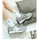 New Balance Shoes 327 Grigio-Bianco