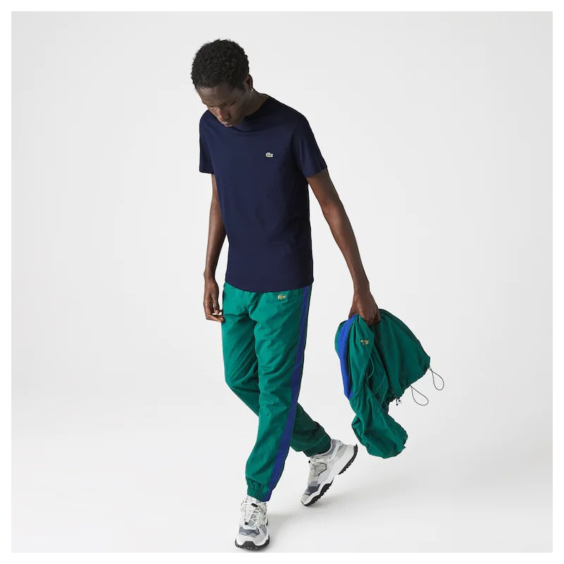 LACOSTE  T-shirt da uomo coccodrillo stampato ROSSO TH5097