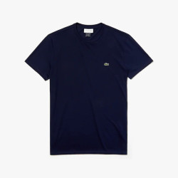 LACOSTE  T-shirt da uomo coccodrillo stampato ROSSO TH5097