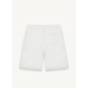 BERMUDA COLMAR UOMO IN FELPA CON TASCHINO 8244R BIANCO