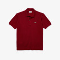 Lacoste Polo L.12.12 di taglio classico in petit piqué Bordeaux