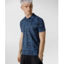 PEUTEREY POLO CON STAMPA CAPPERO PRINT BLU/NERO