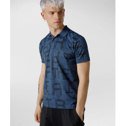 PEUTEREY POLO CON STAMPA CAPPERO PRINT BLU/NERO